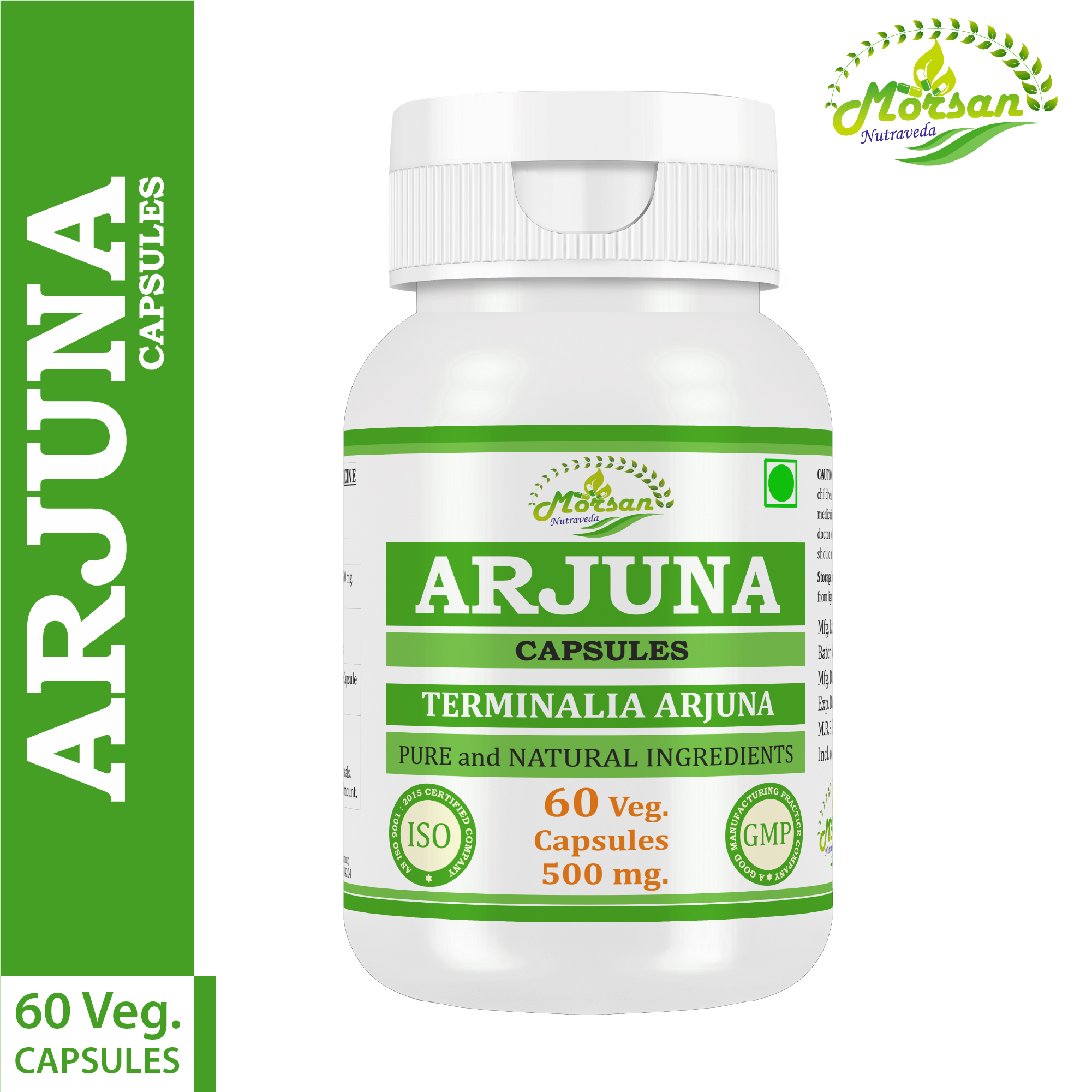 Morsan Nutraveda Arjuna (Terminalia arjuna) Capsules - Image 3