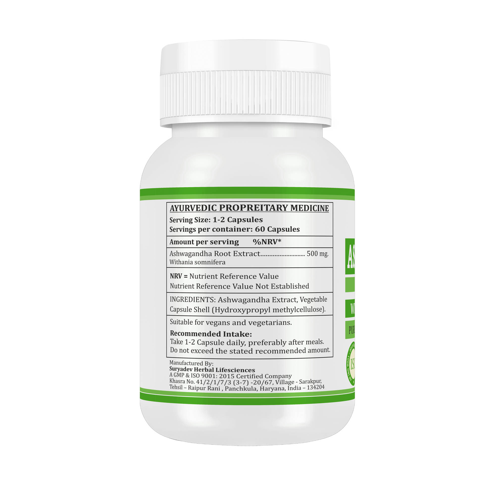 Morsan Nutraveda Ashwagandha (Withania somnifera) Capsules - Image 3