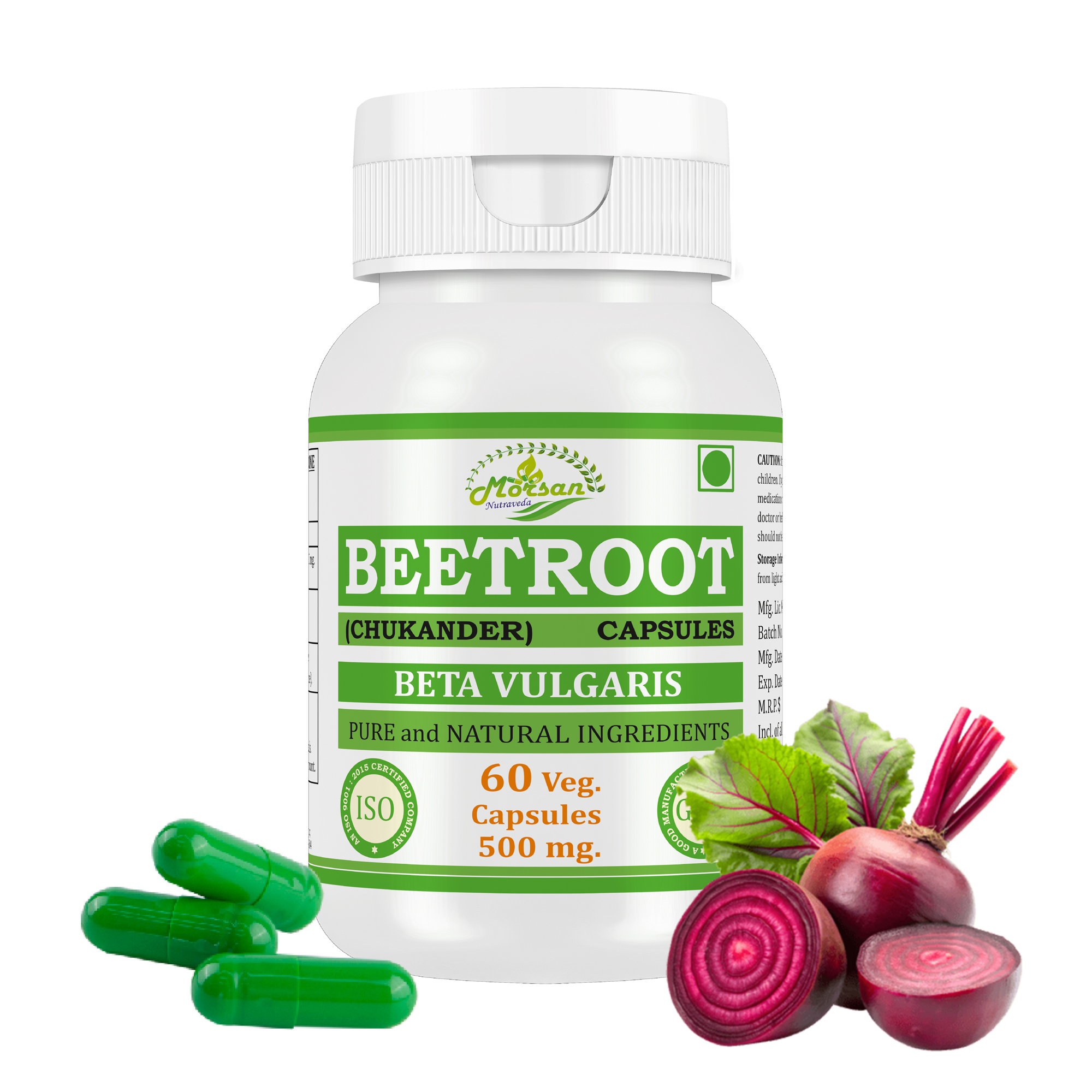Morsan Nutraveda Beetroot (Beta vulgaris) Capsules