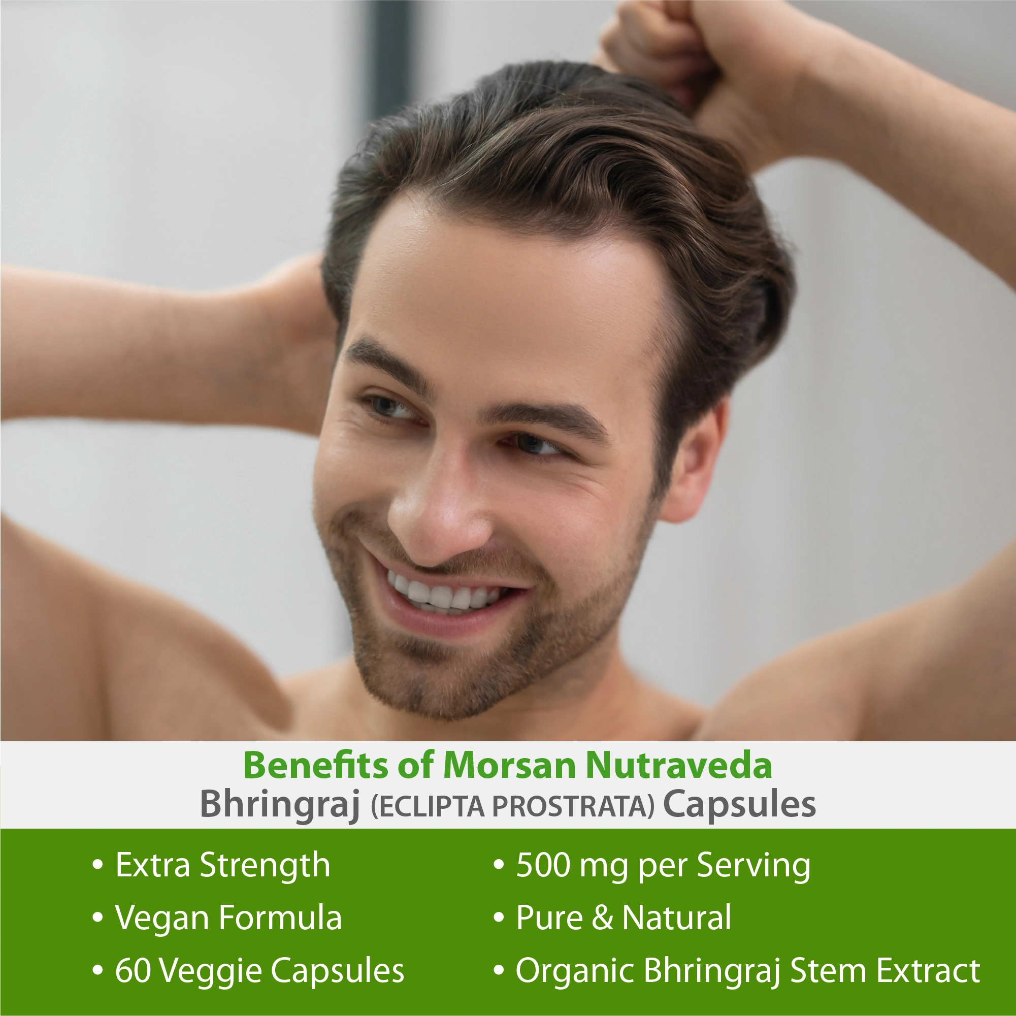 Morsan Nutraveda Bhringraj (Eclipta alba) Capsules - Image 6