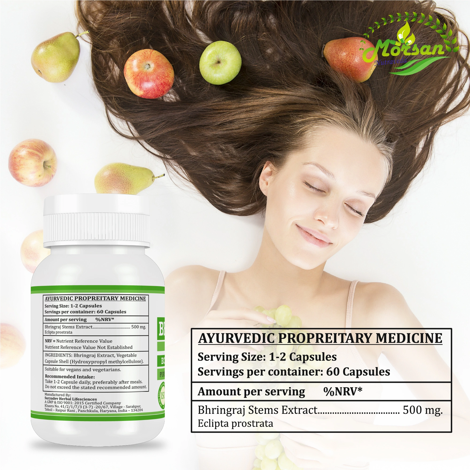 Morsan Nutraveda Bhringraj (Eclipta alba) Capsules - Image 2