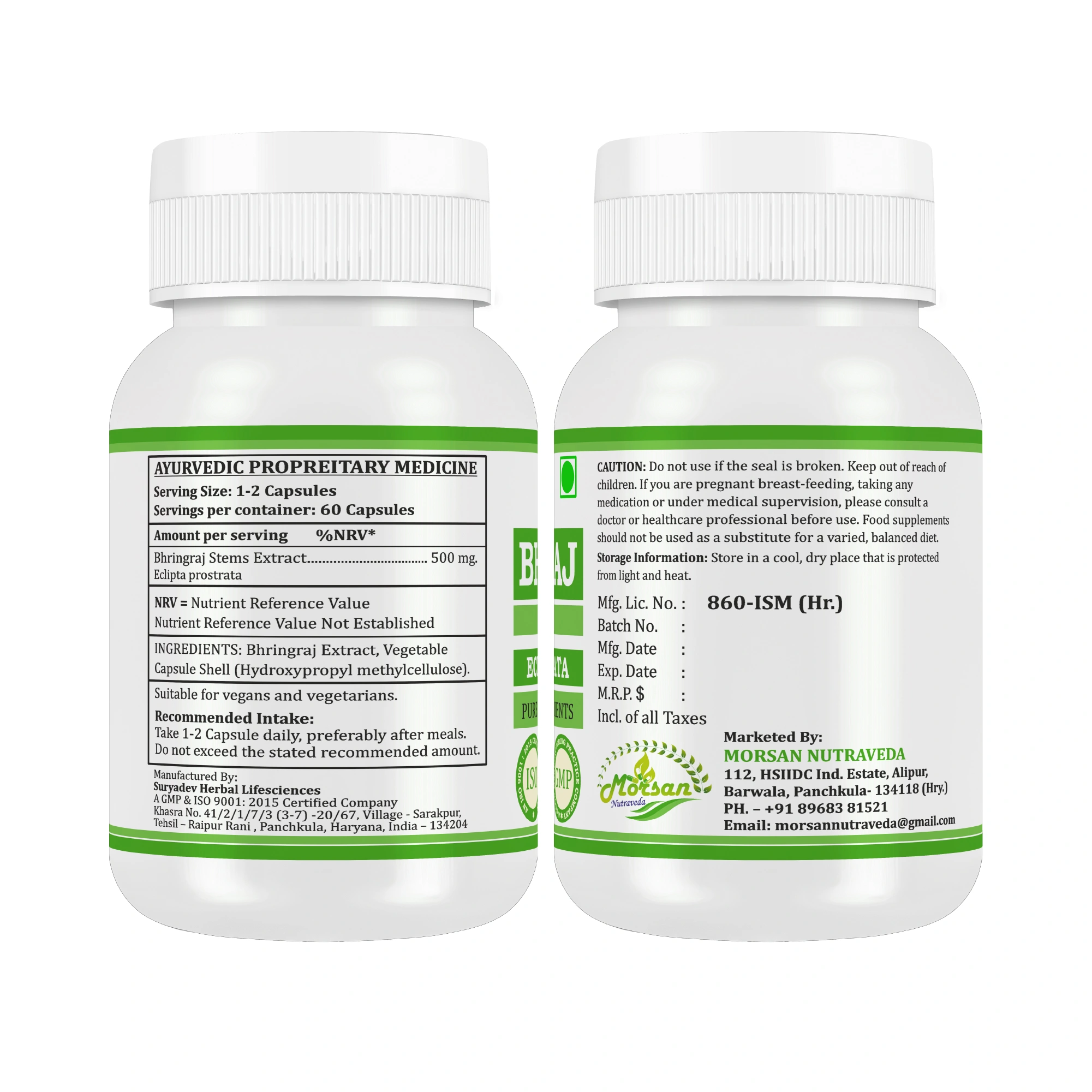 Morsan Nutraveda Bhringraj (Eclipta alba) Capsules - Image 11