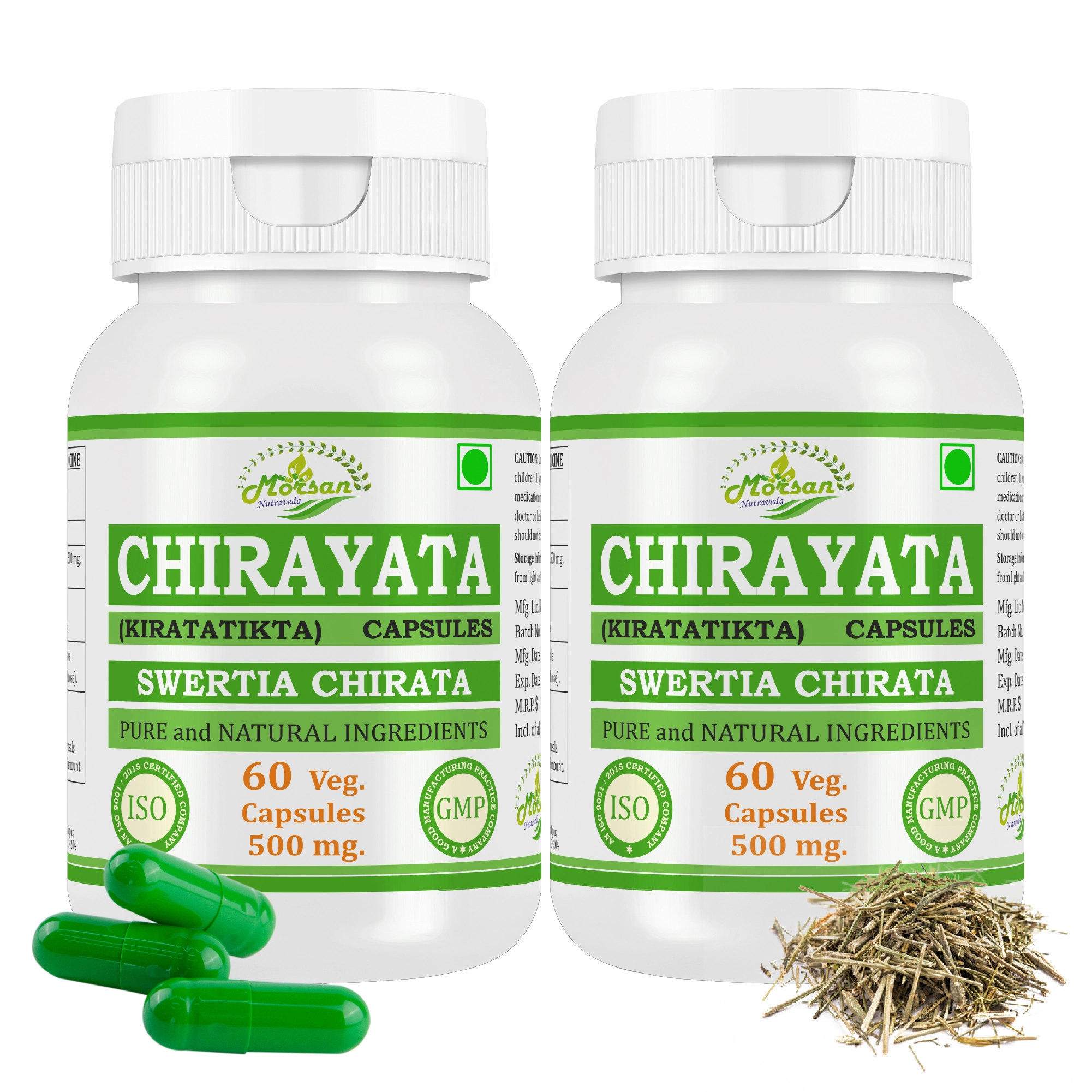 Morsan Nutraveda Chirayata (Swertia chirata) Capsules - Image 5