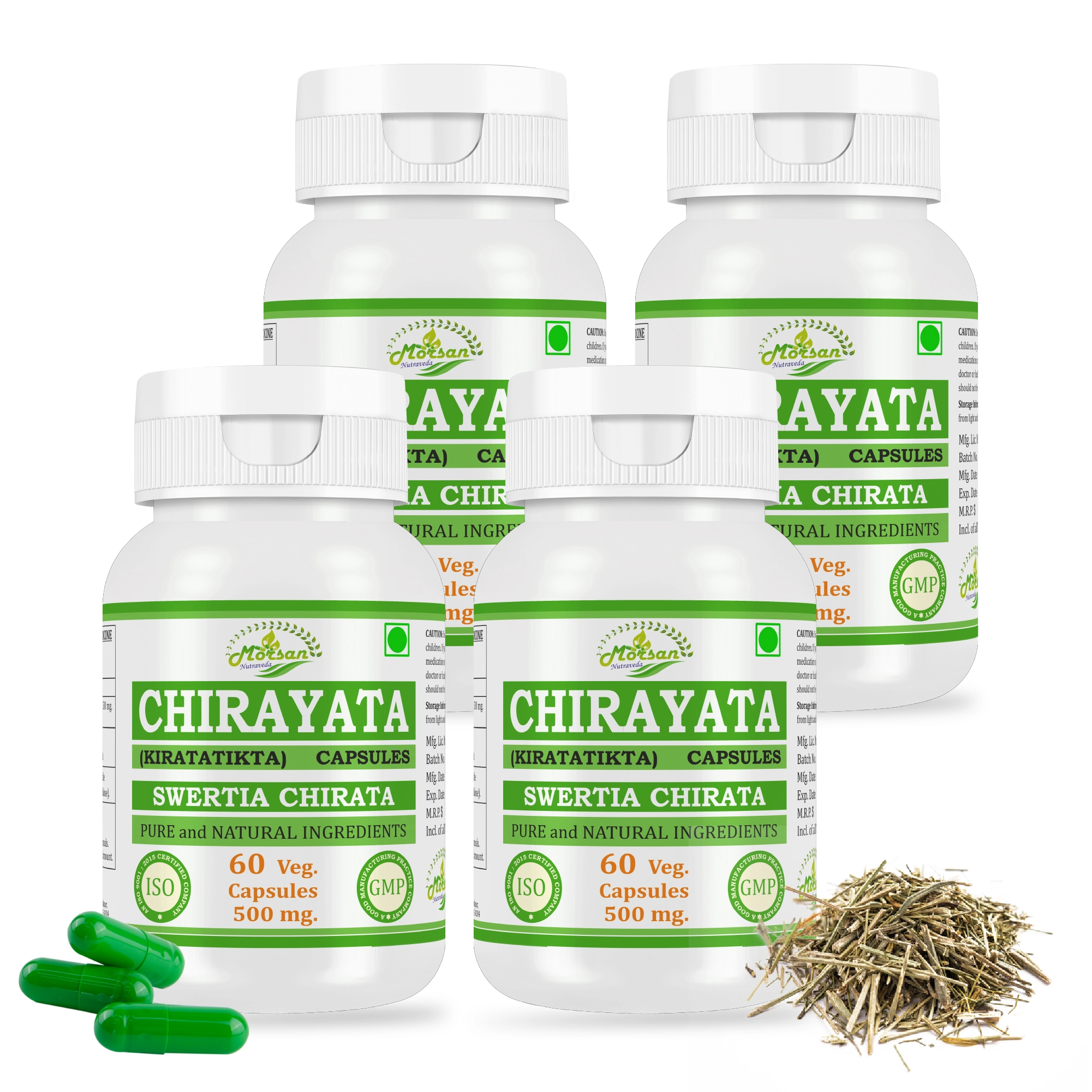 Morsan Nutraveda Chirayata (Swertia chirata) Capsules - Image 6