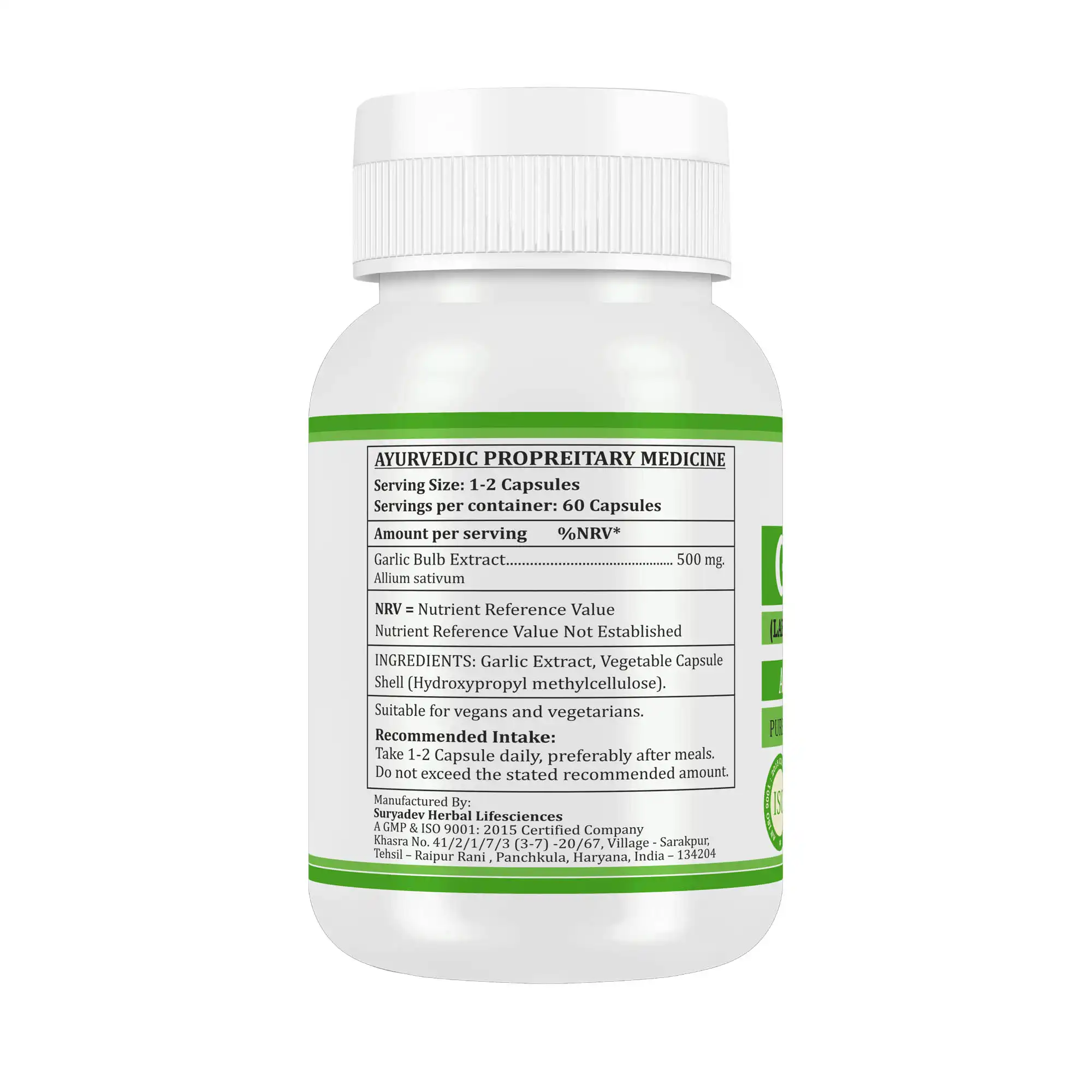 Morsan Nutraveda Garlic (Allium sativum) Capsules - Image 6