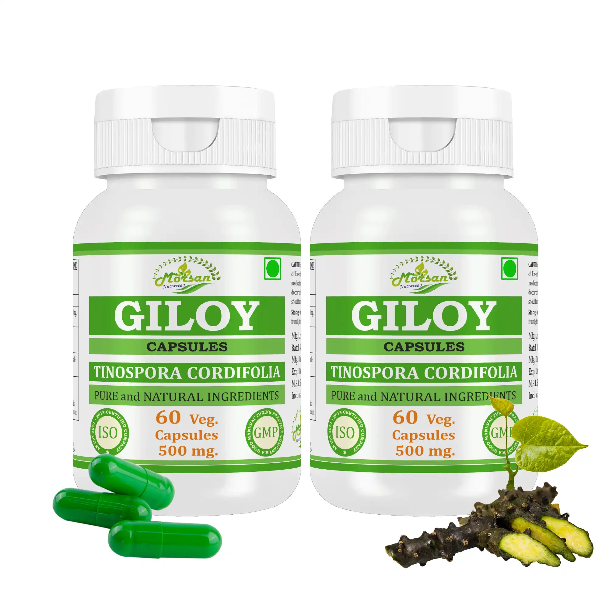 Morsan Nutraveda Giloy (Tinospora cordifolia) Capsules - Image 10