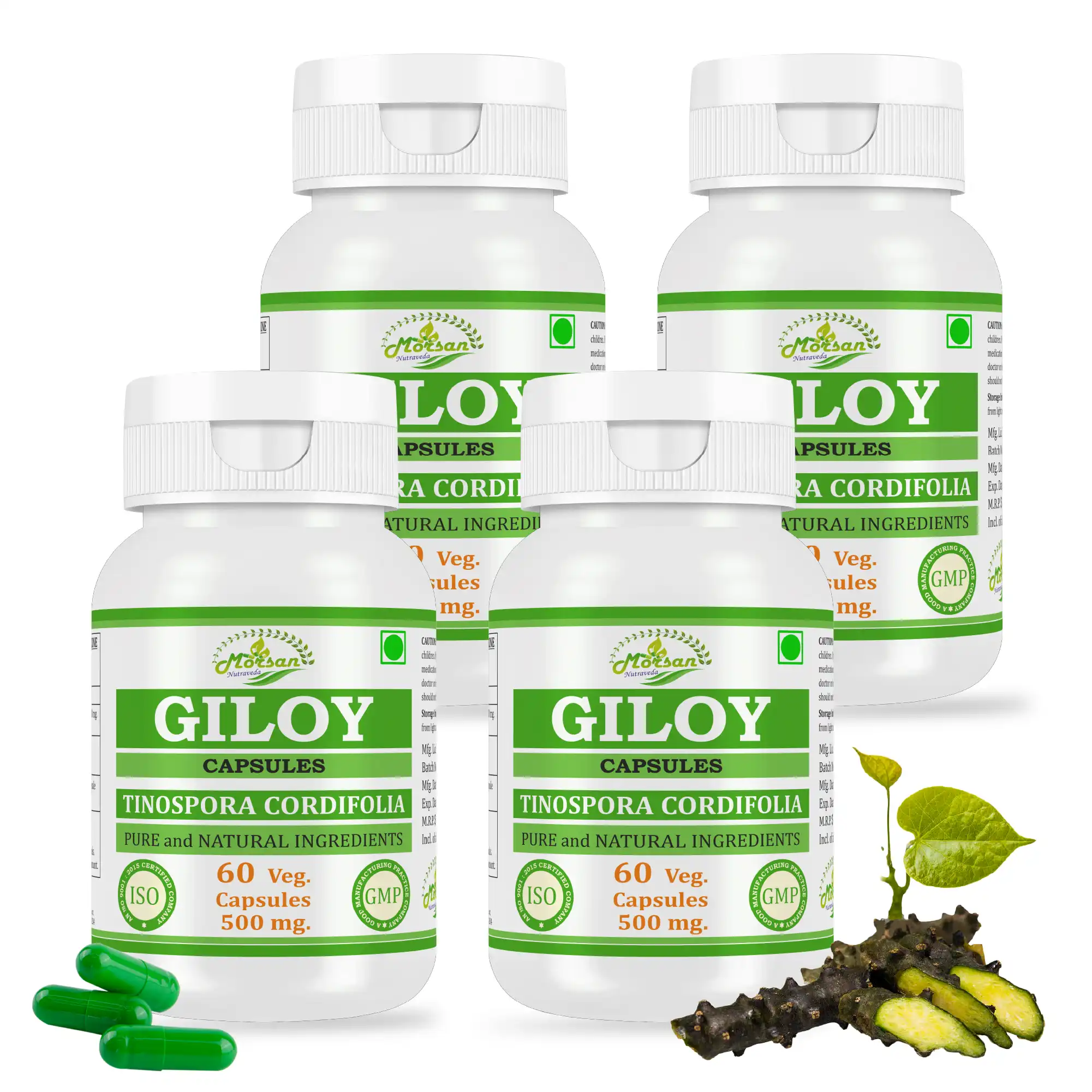Morsan Nutraveda Giloy (Tinospora cordifolia) Capsules - Image 11