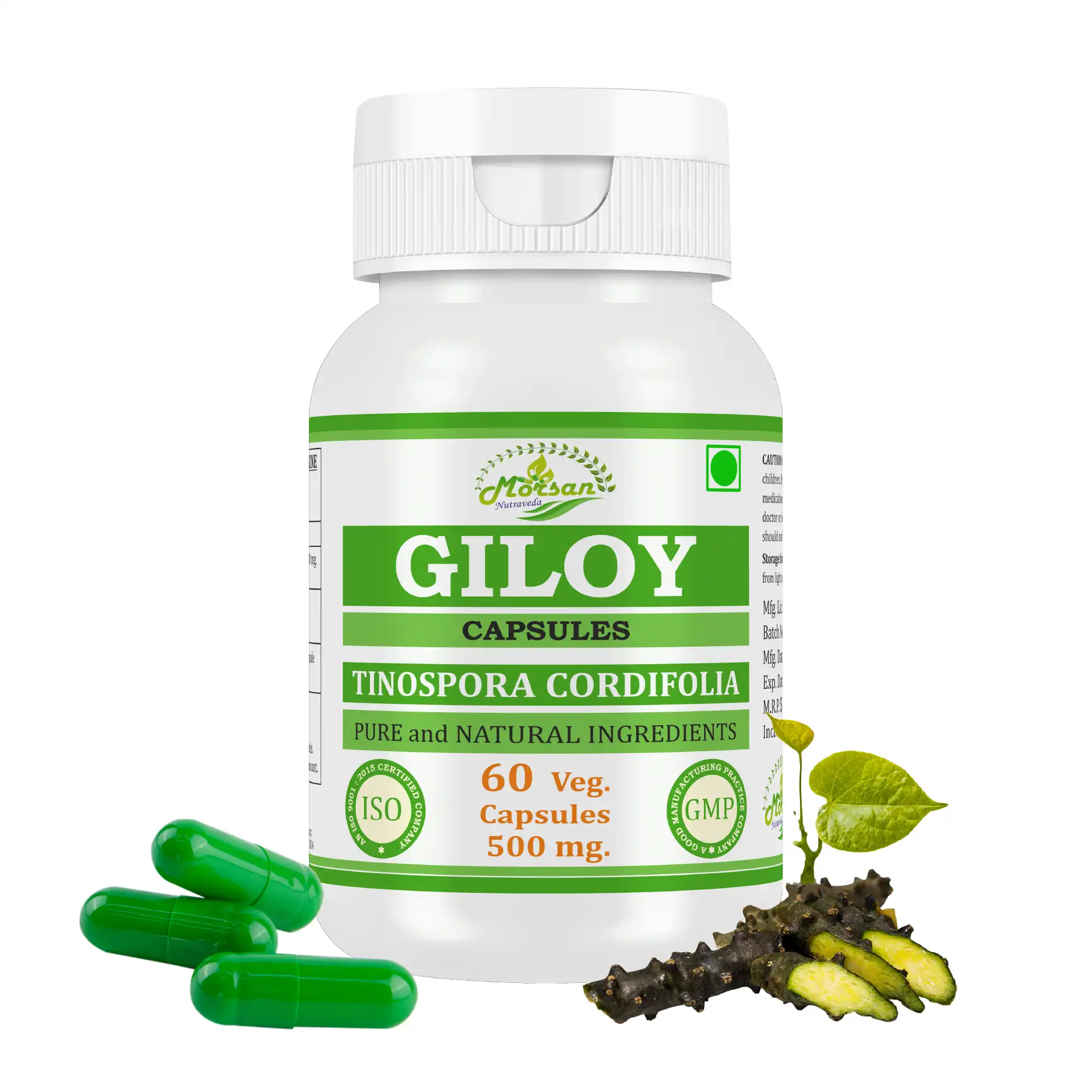 Morsan Nutraveda Giloy (Tinospora cordifolia) Capsules