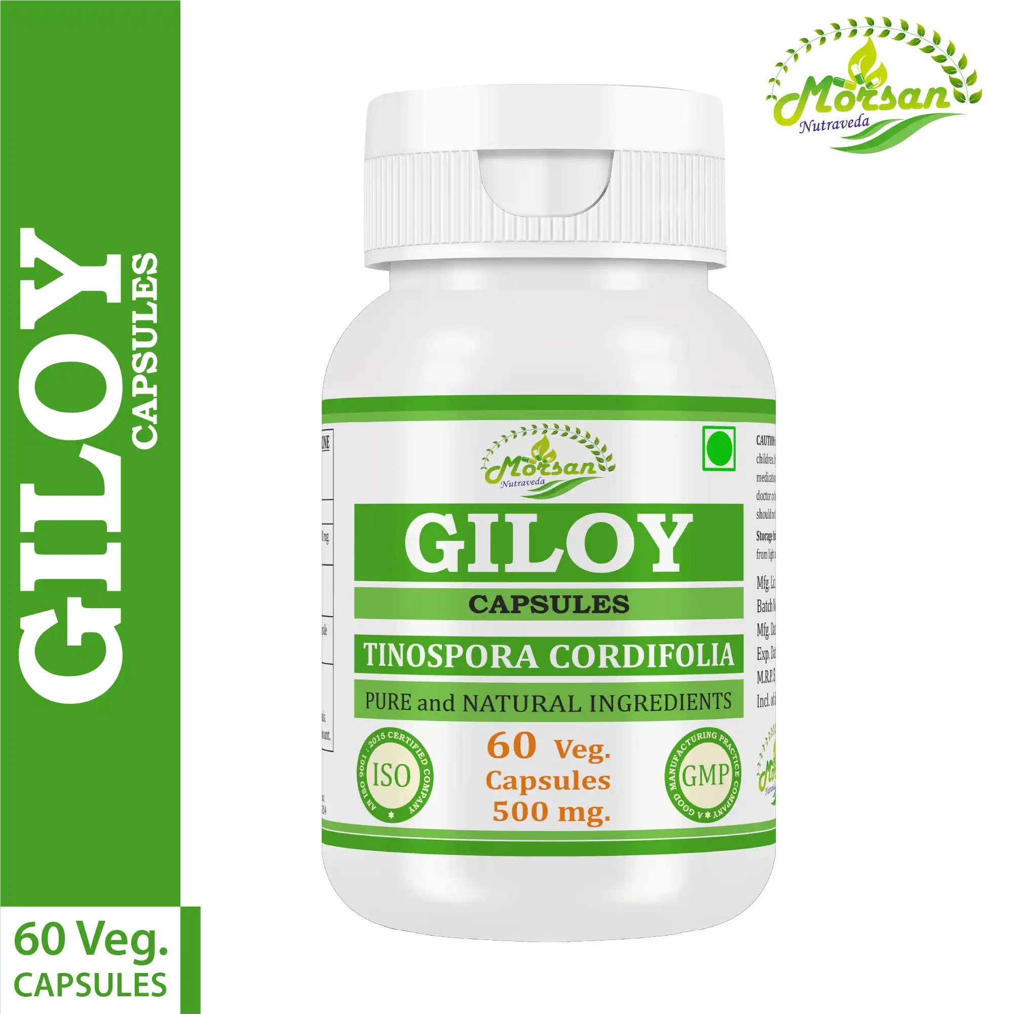 Morsan Nutraveda Giloy (Tinospora cordifolia) Capsules - Image 5