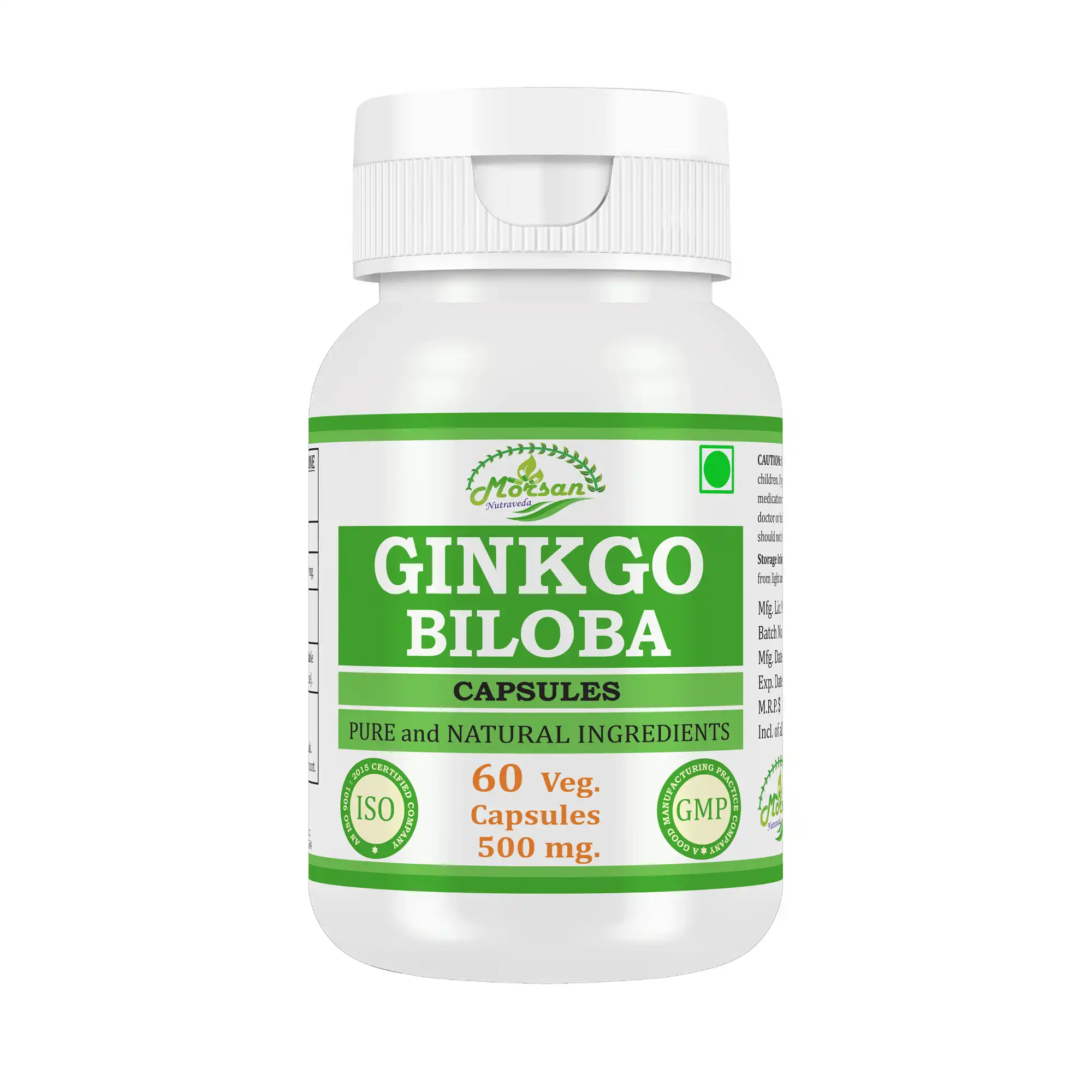 Morsan Nutraveda Ginkgo Biloba Capsules - Image 2