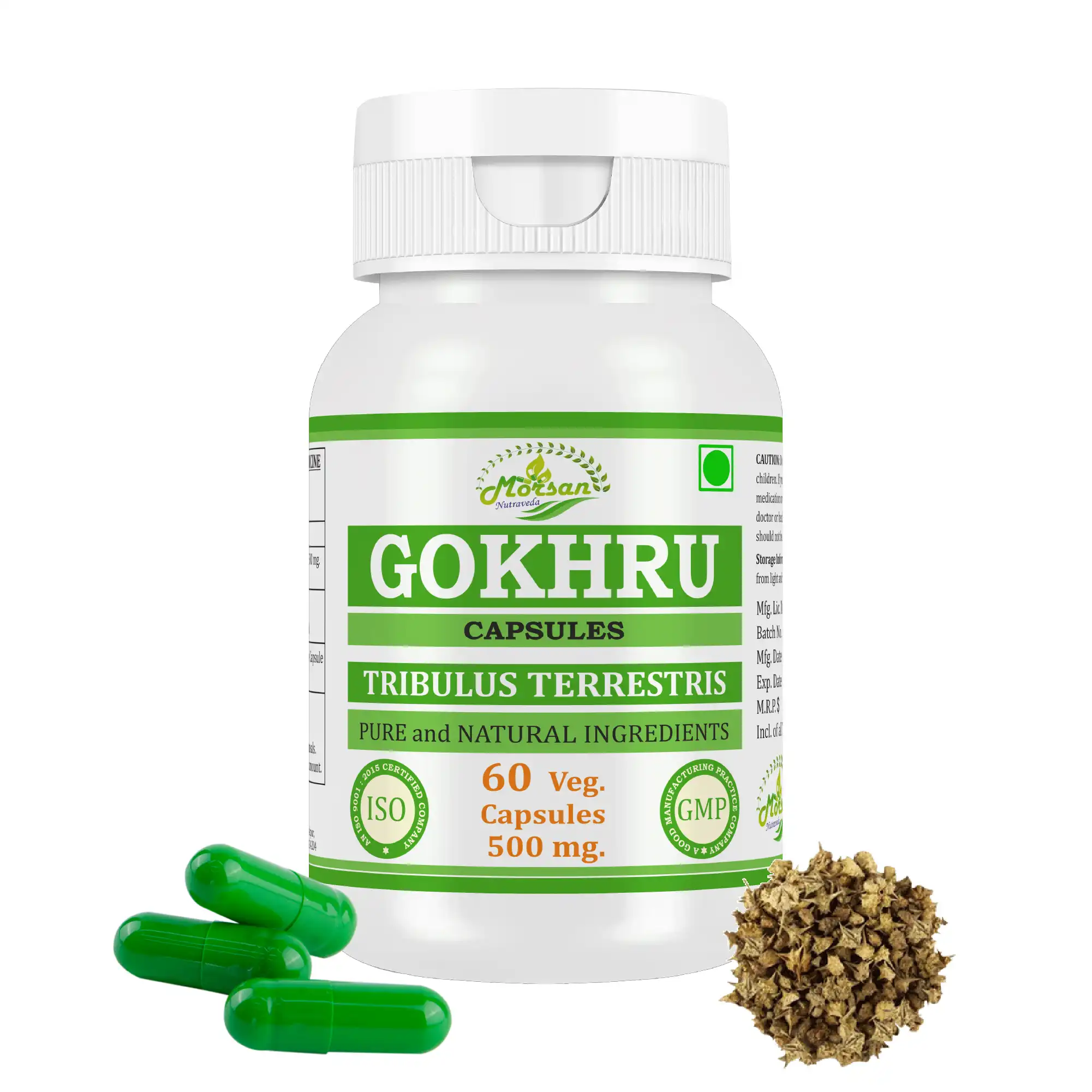 Morsan Nutraveda Gokhru (Tribulus terrestris) Capsules
