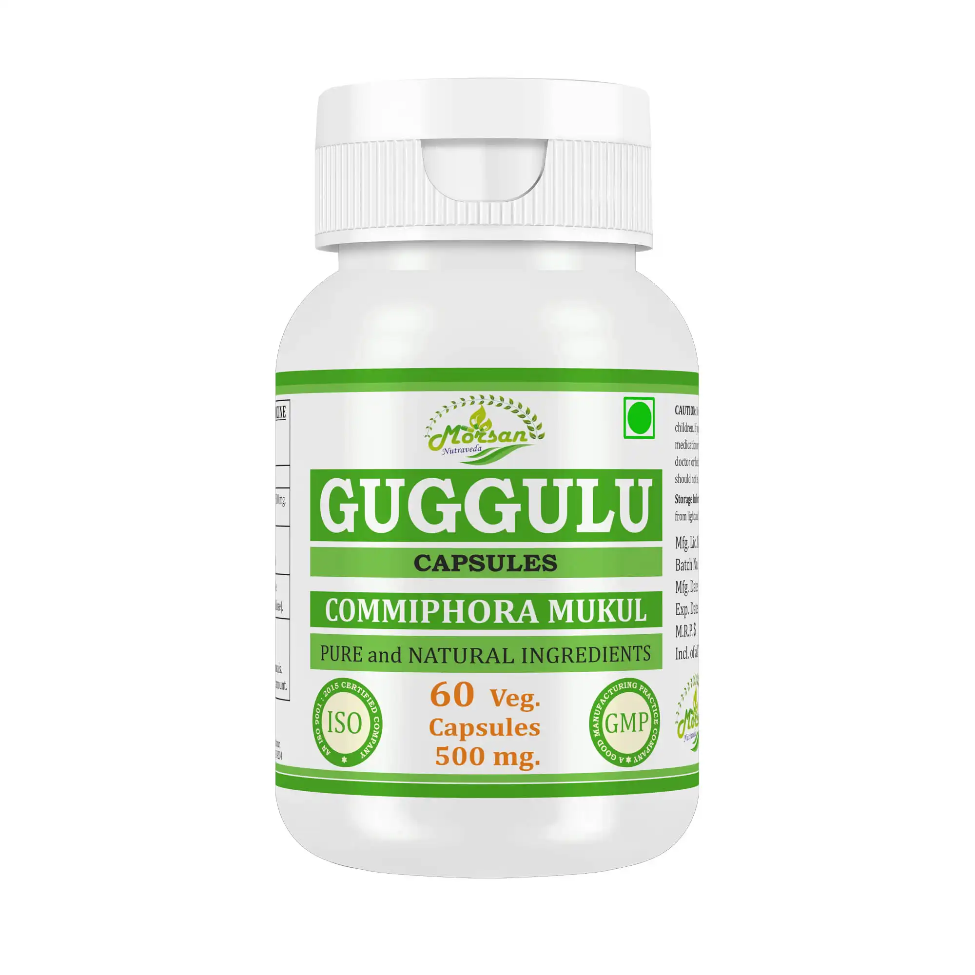 Morsan Nutraveda Guggulu (Commiphora mukul) Capsules - Image 6