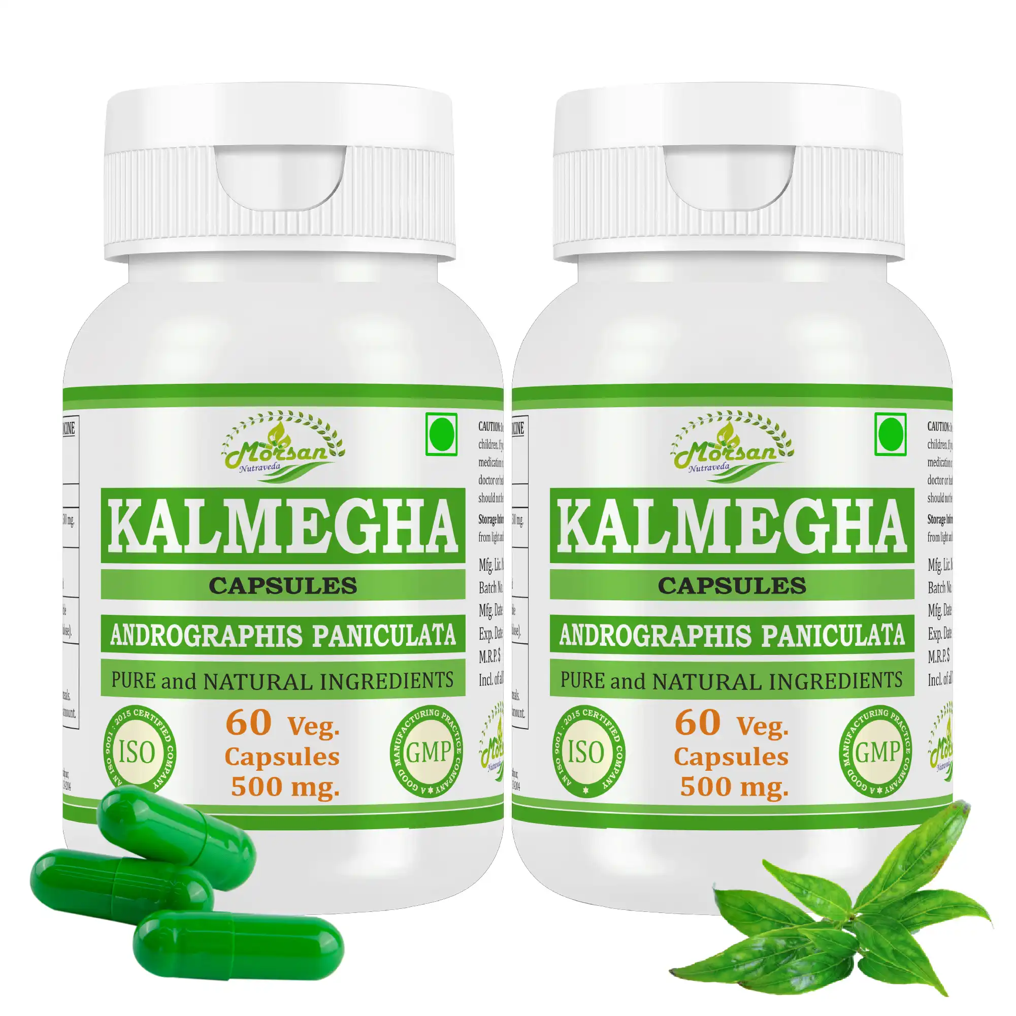 Morsan Nutraveda Kalmegha (Andrographis paniculata) Capsules - Image 4