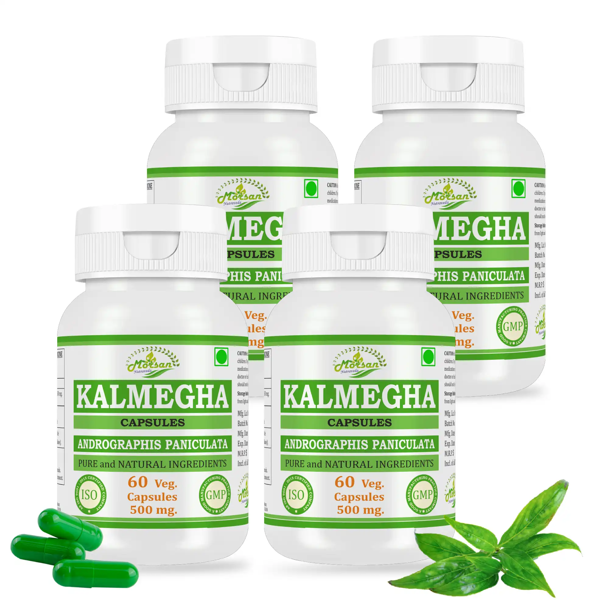 Morsan Nutraveda Kalmegha (Andrographis paniculata) Capsules - Image 3