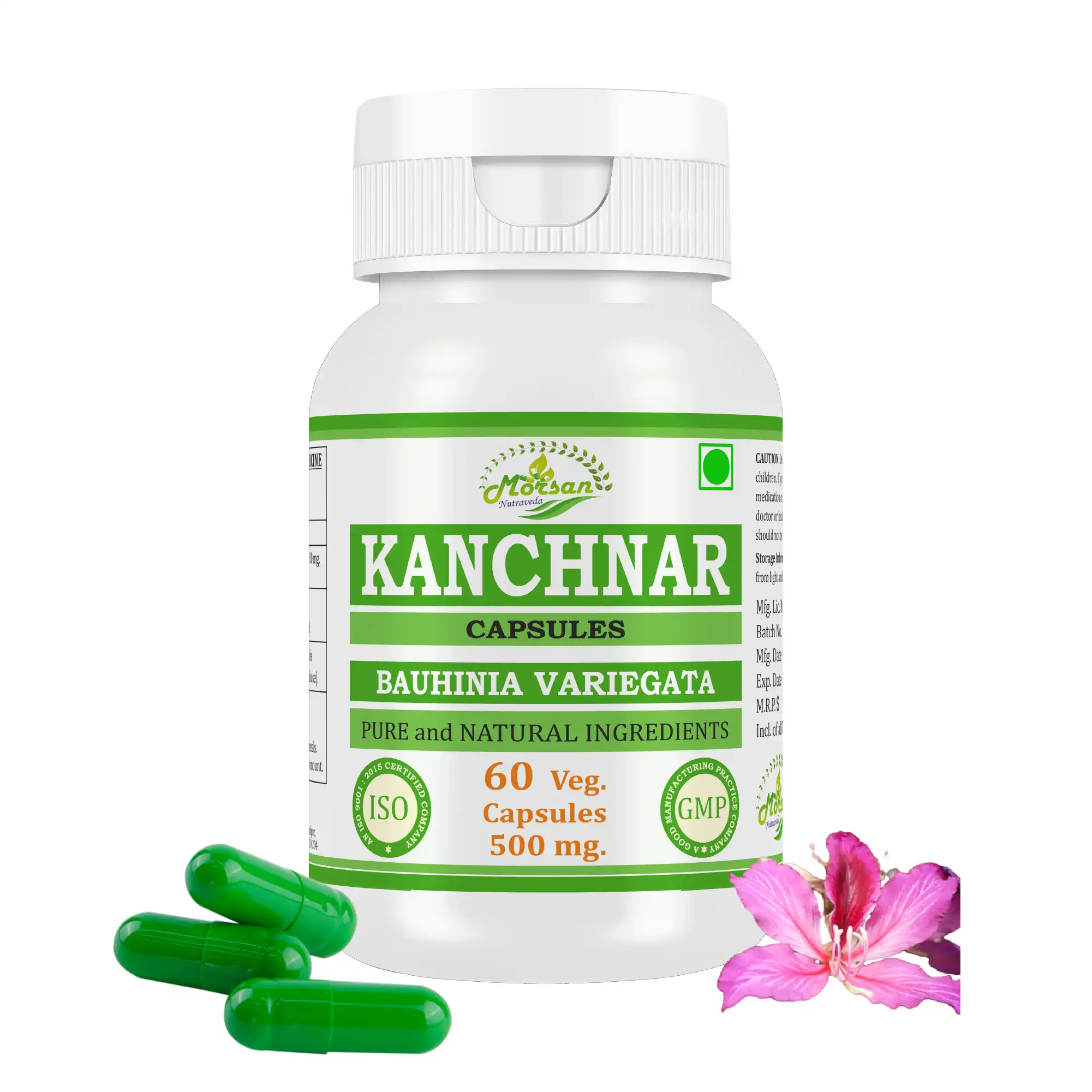 Morsan Nutraveda Kanchnar (Bauhinia variegata) Capsules