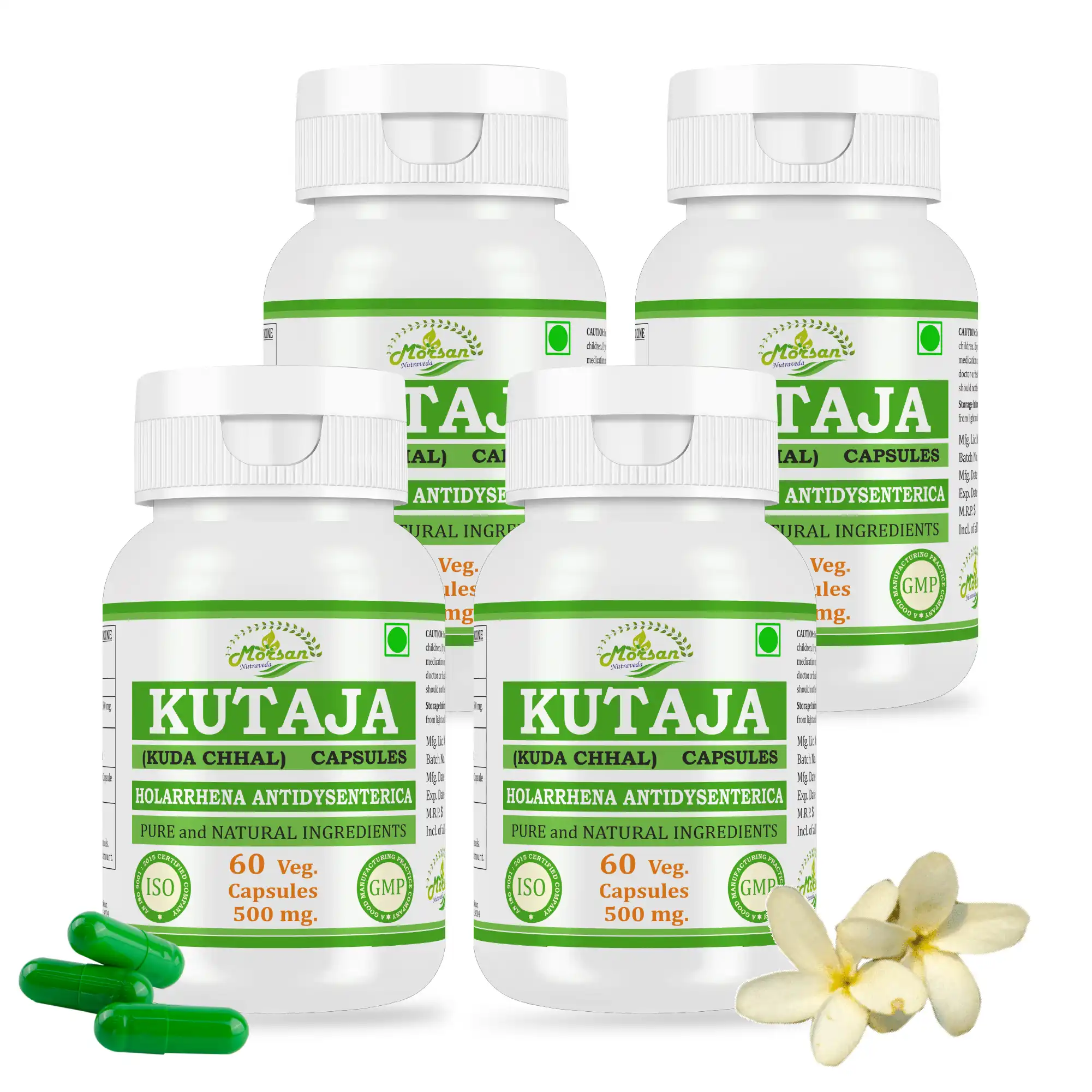 Morsan Nutraveda Kutaja (Holarrhena antidysenterica) Capsules - Image 6