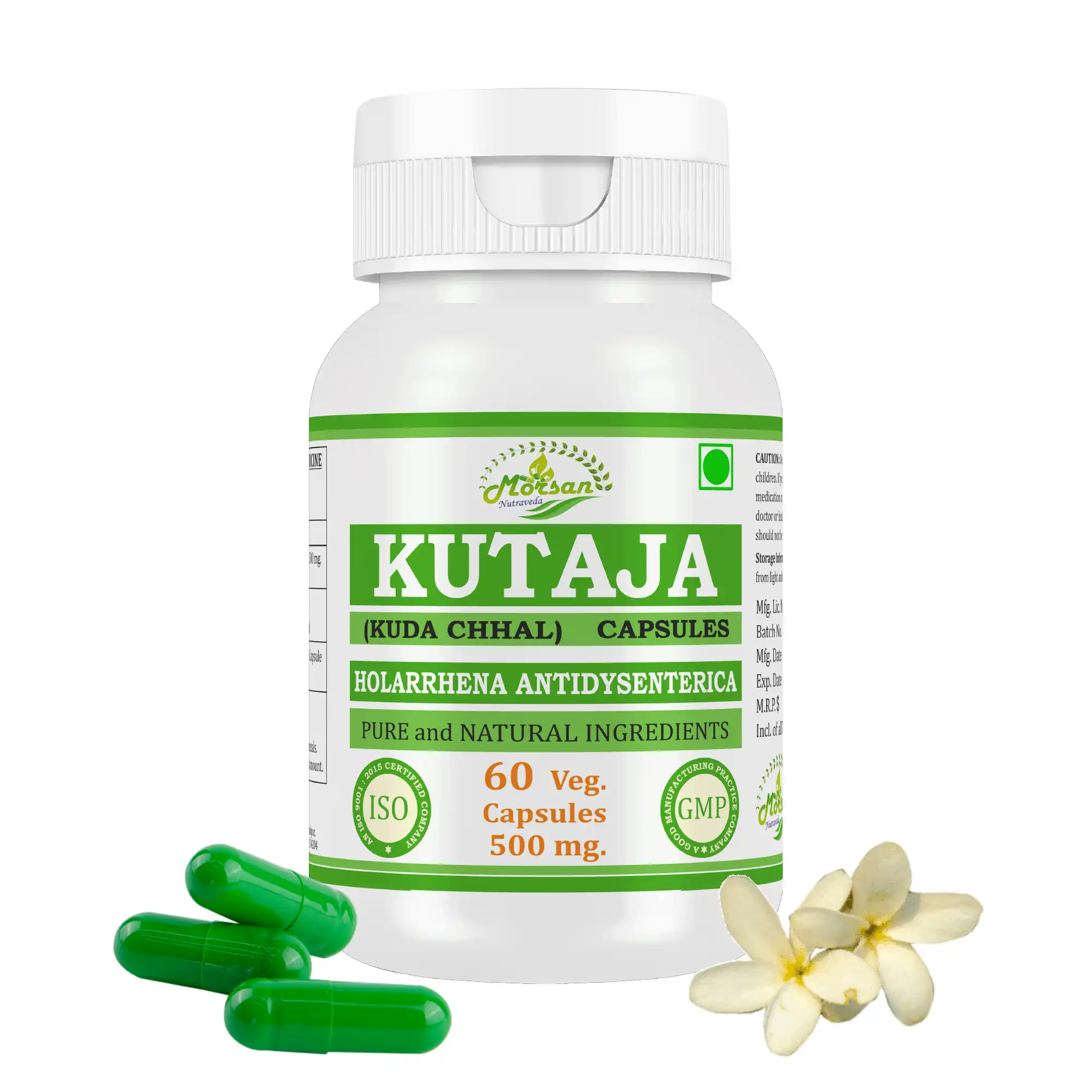 Morsan Nutraveda Kutaja (Holarrhena antidysenterica) Capsules