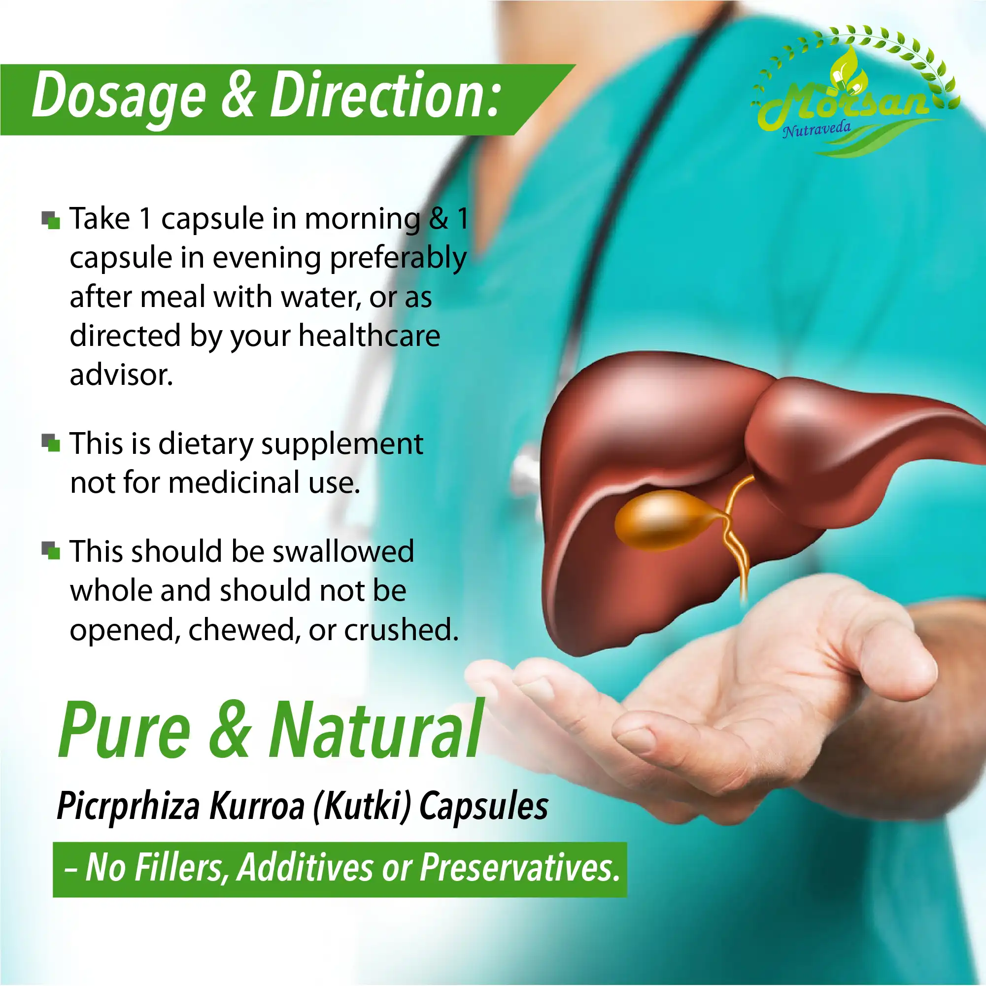 Morsan Nutraveda Kutki (Picrorhiza kurroa) Capsules - Image 7