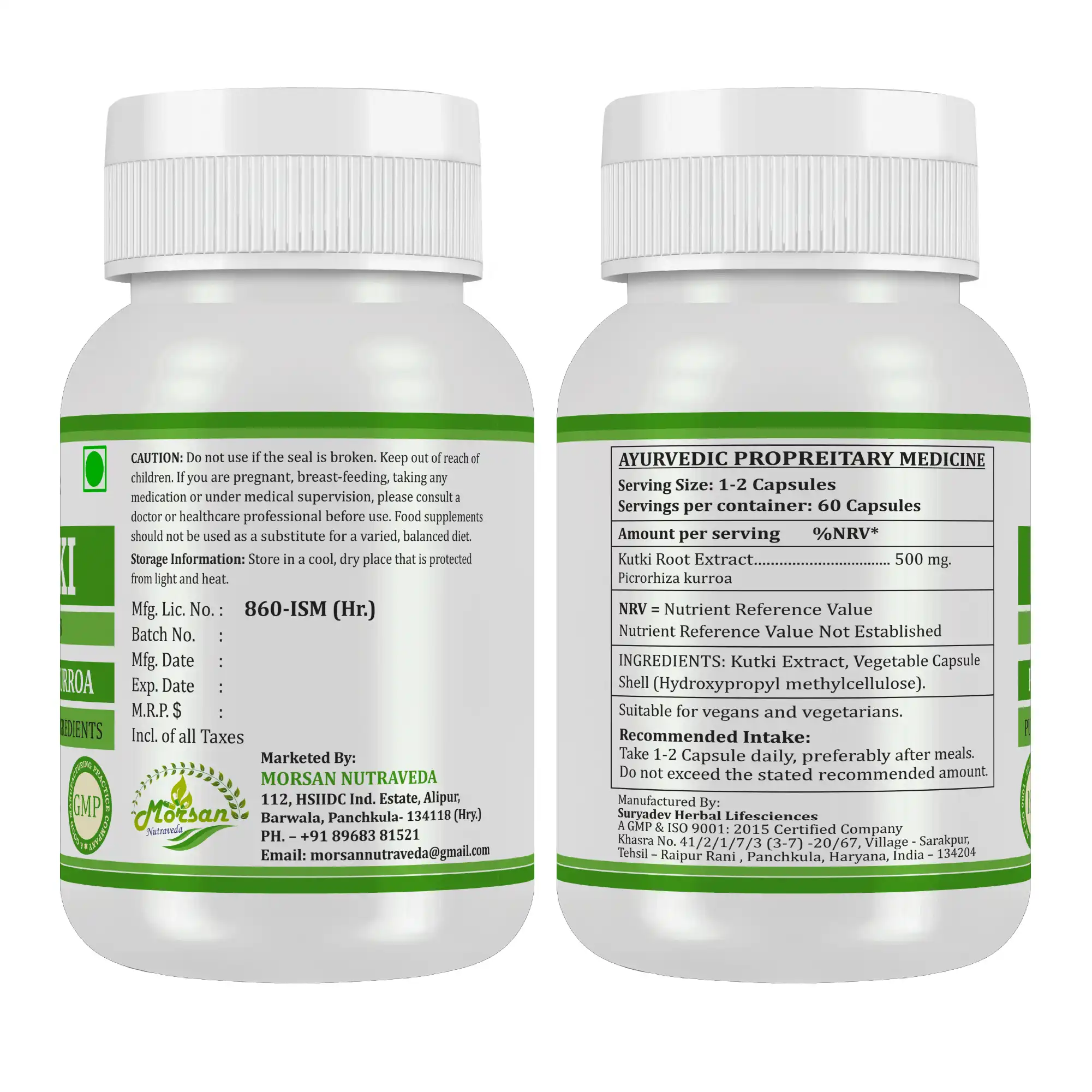 Morsan Nutraveda Kutki (Picrorhiza kurroa) Capsules - Image 9