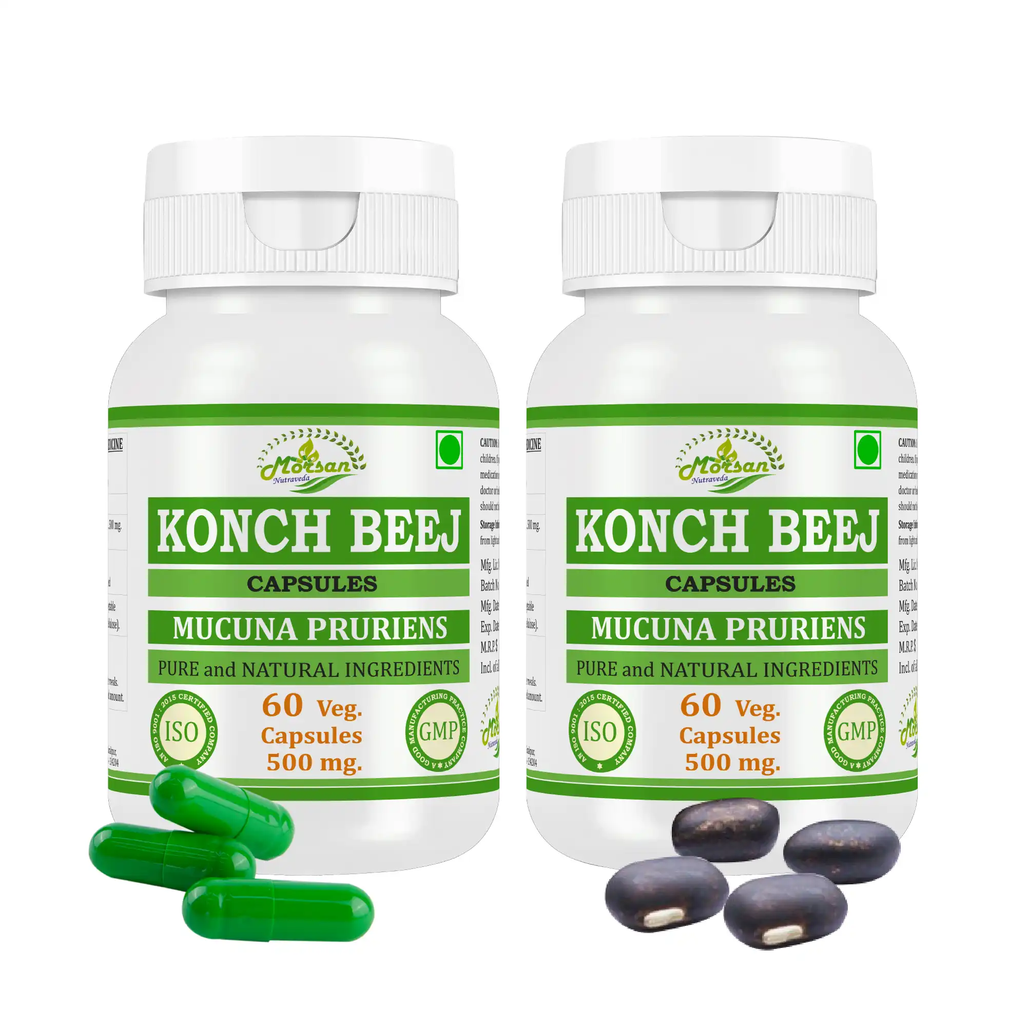 Morsan Nutraveda Konch Beej (Mucuna pruriens) Capsules - Image 10