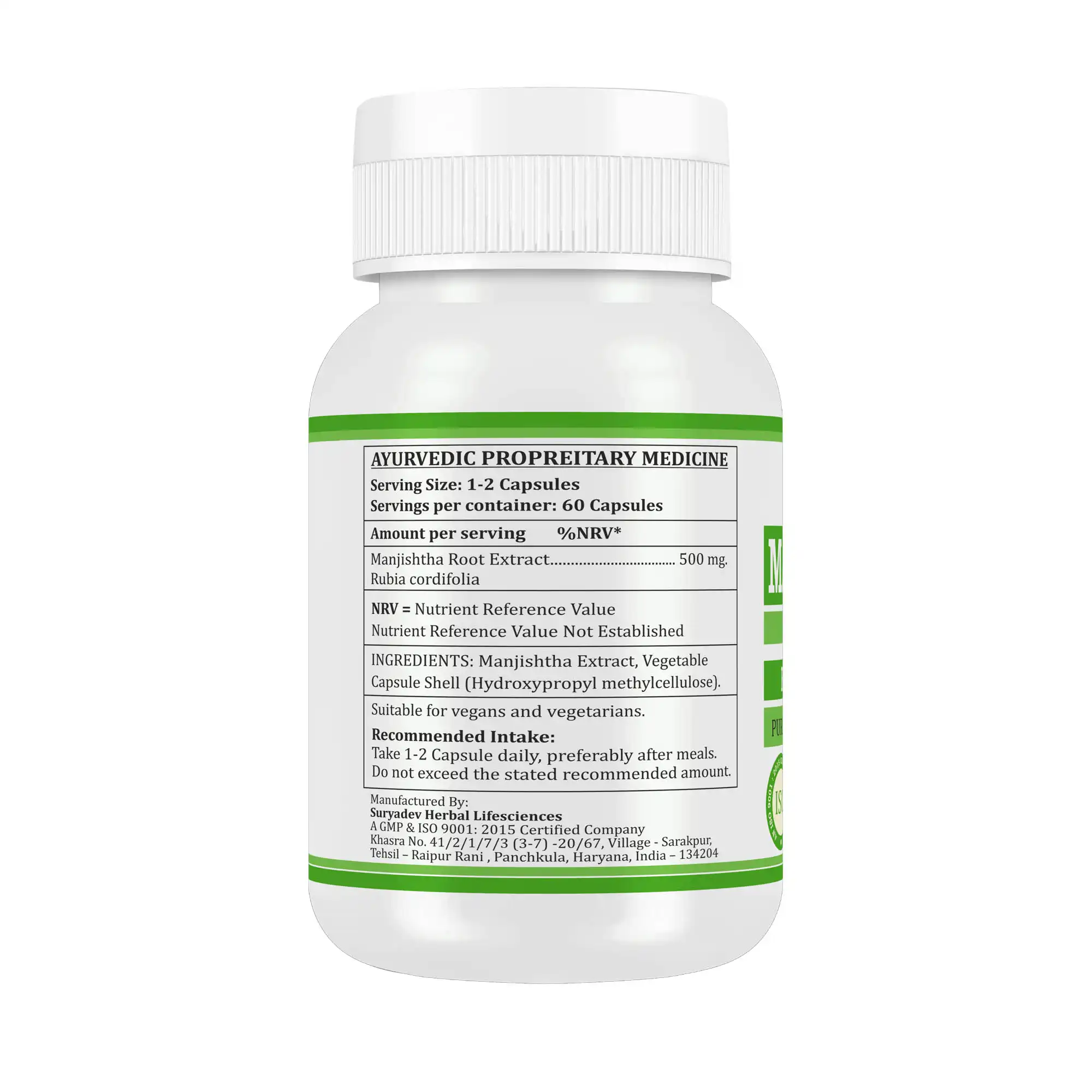 Morsan Nutraveda Manjishtha (Rubia cordifolia) Capsules - Image 6