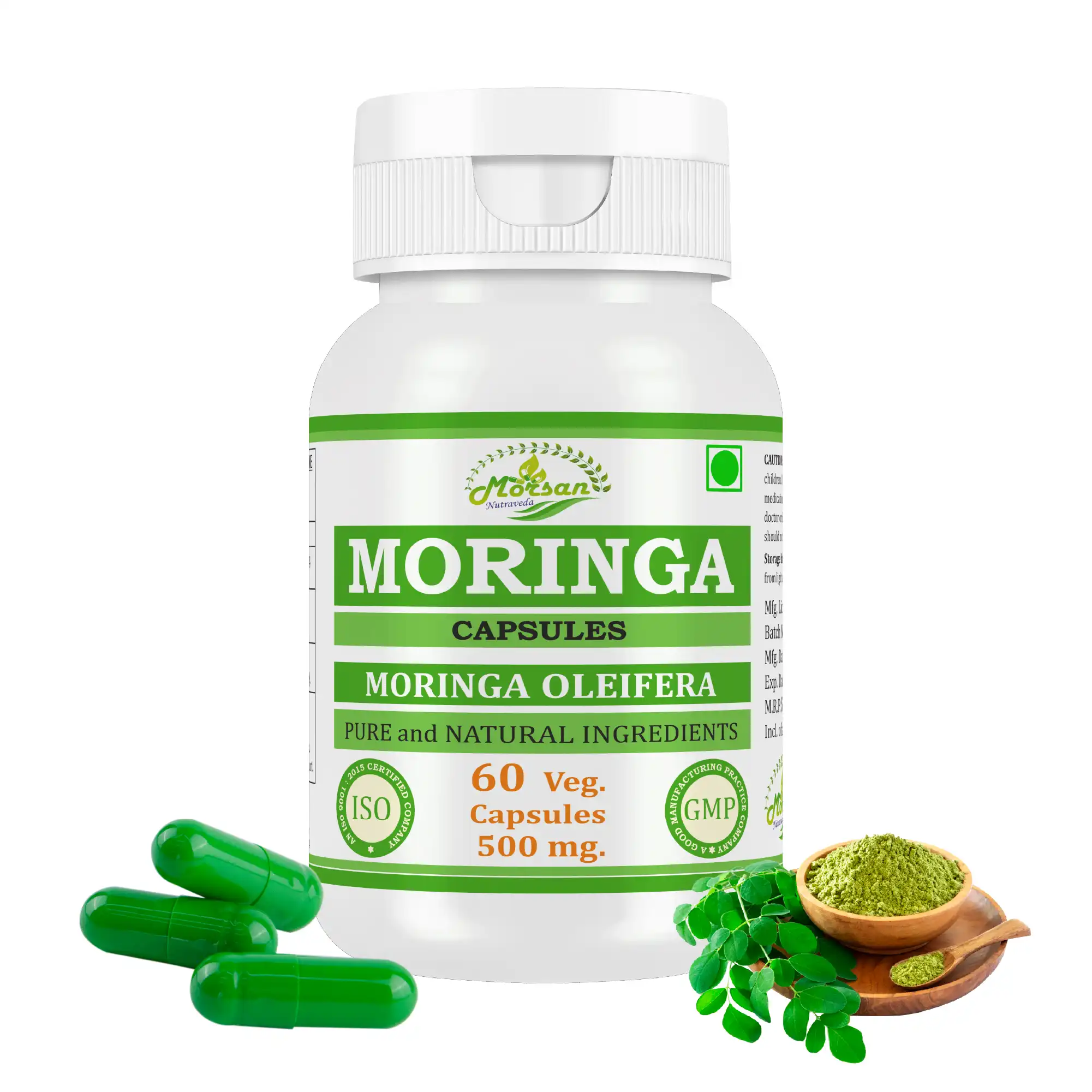 Morsan Nutraveda Moringa (Moringa oleifera) Capsules