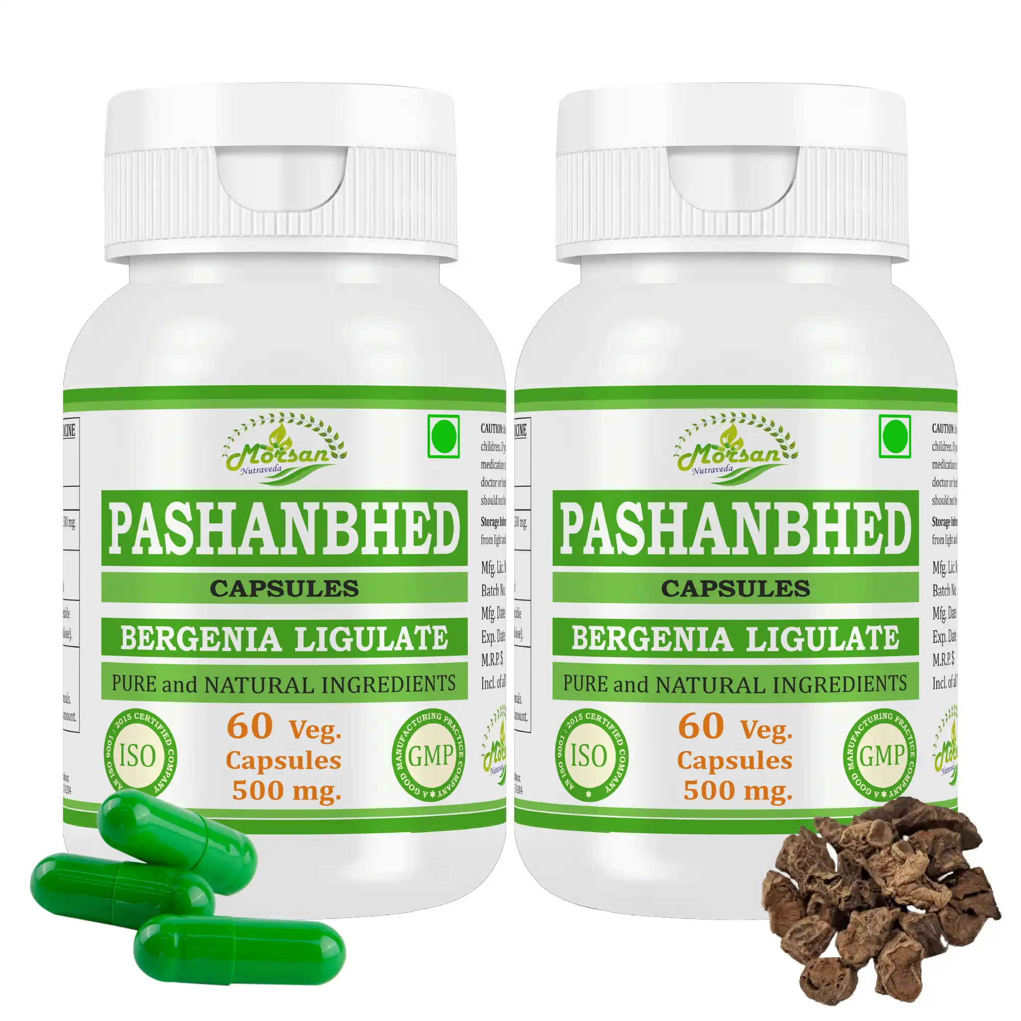 Morsan Nutraveda Pashanbhed (Bergenia ligulata) Capsules - Image 4
