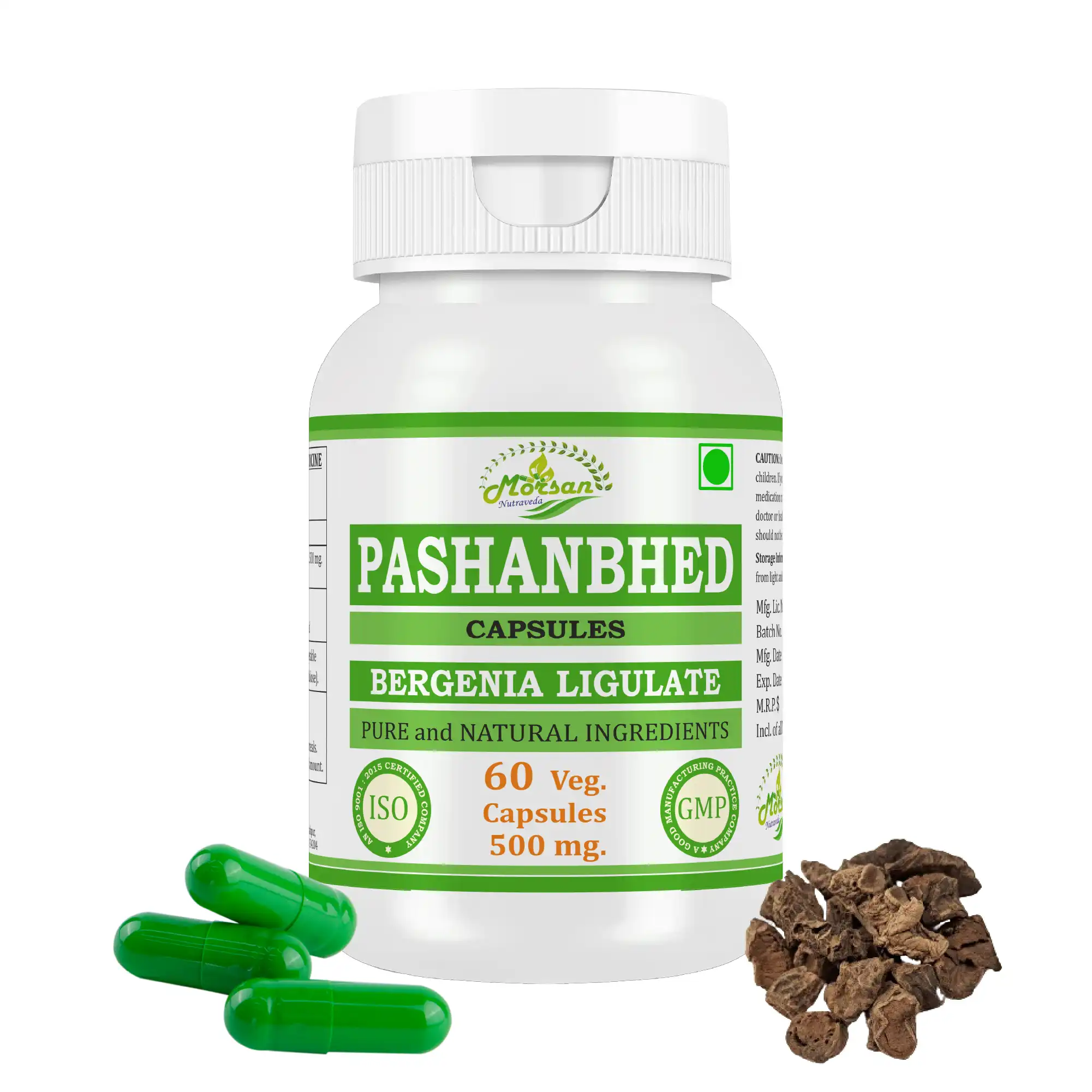 Morsan Nutraveda Pashanbhed (Bergenia ligulata) Capsules
