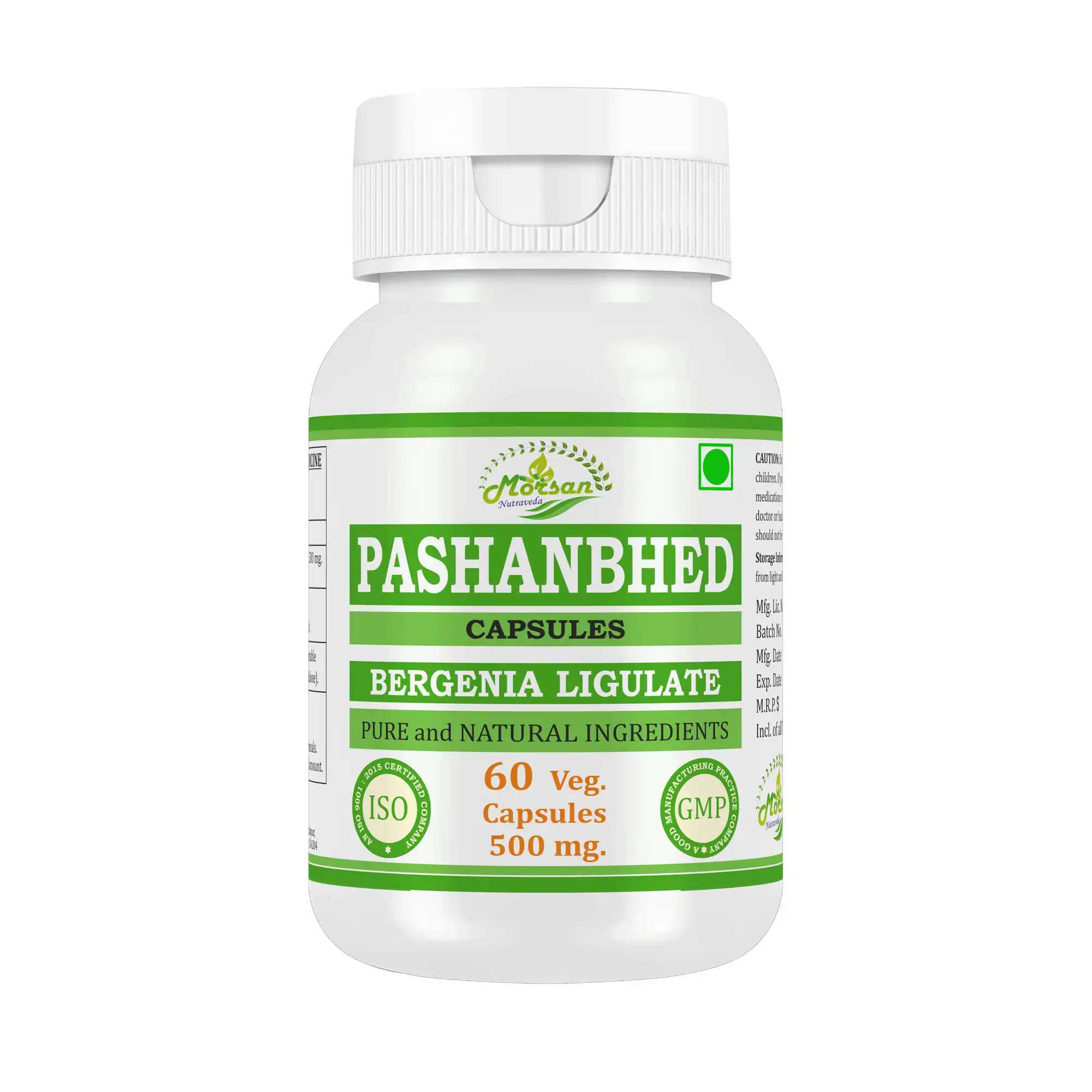 Morsan Nutraveda Pashanbhed (Bergenia ligulata) Capsules - Image 3