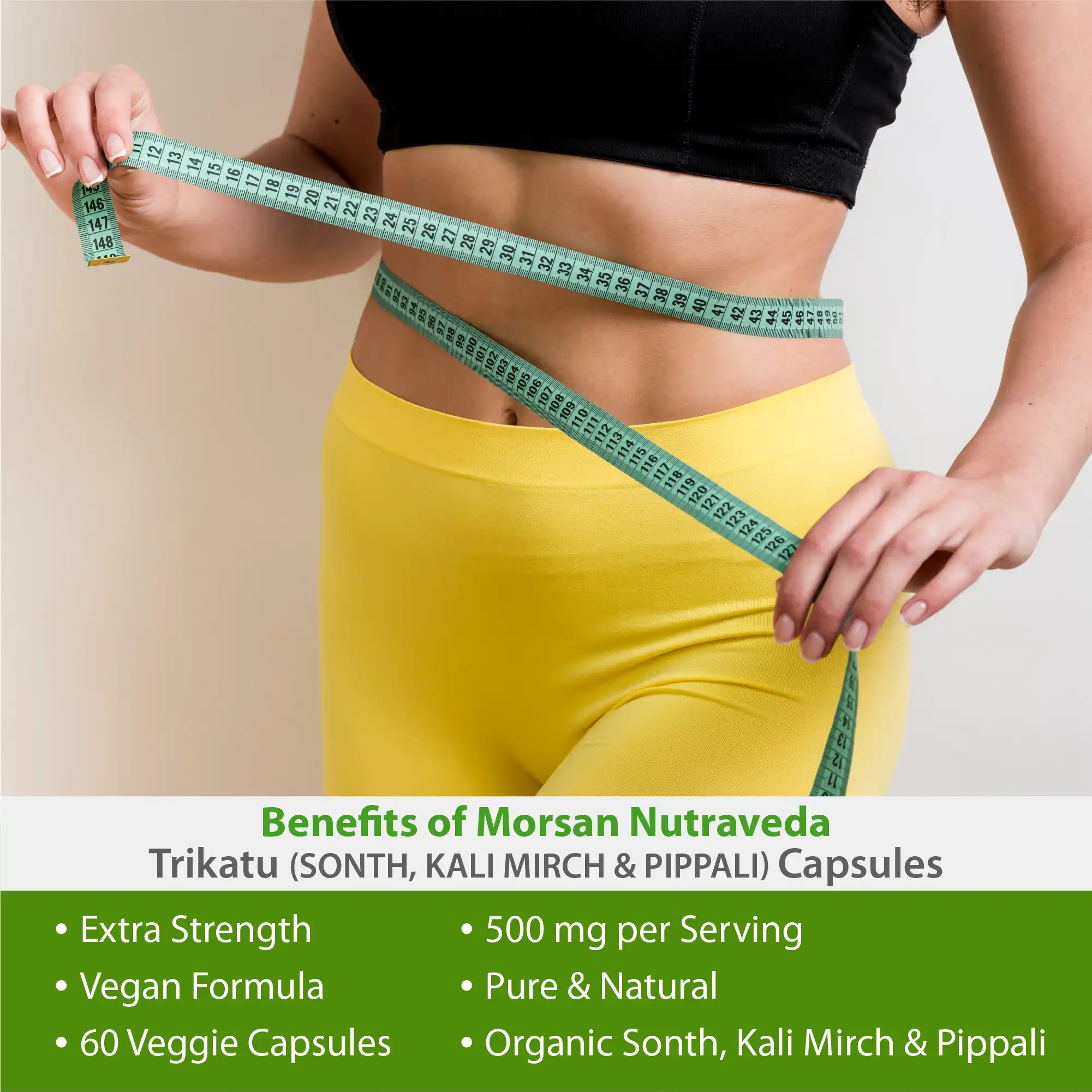 Morsan Nutraveda Trikatu (Piper nigrum, Piper longum & Zingiber officinale) Capsules - Image 2