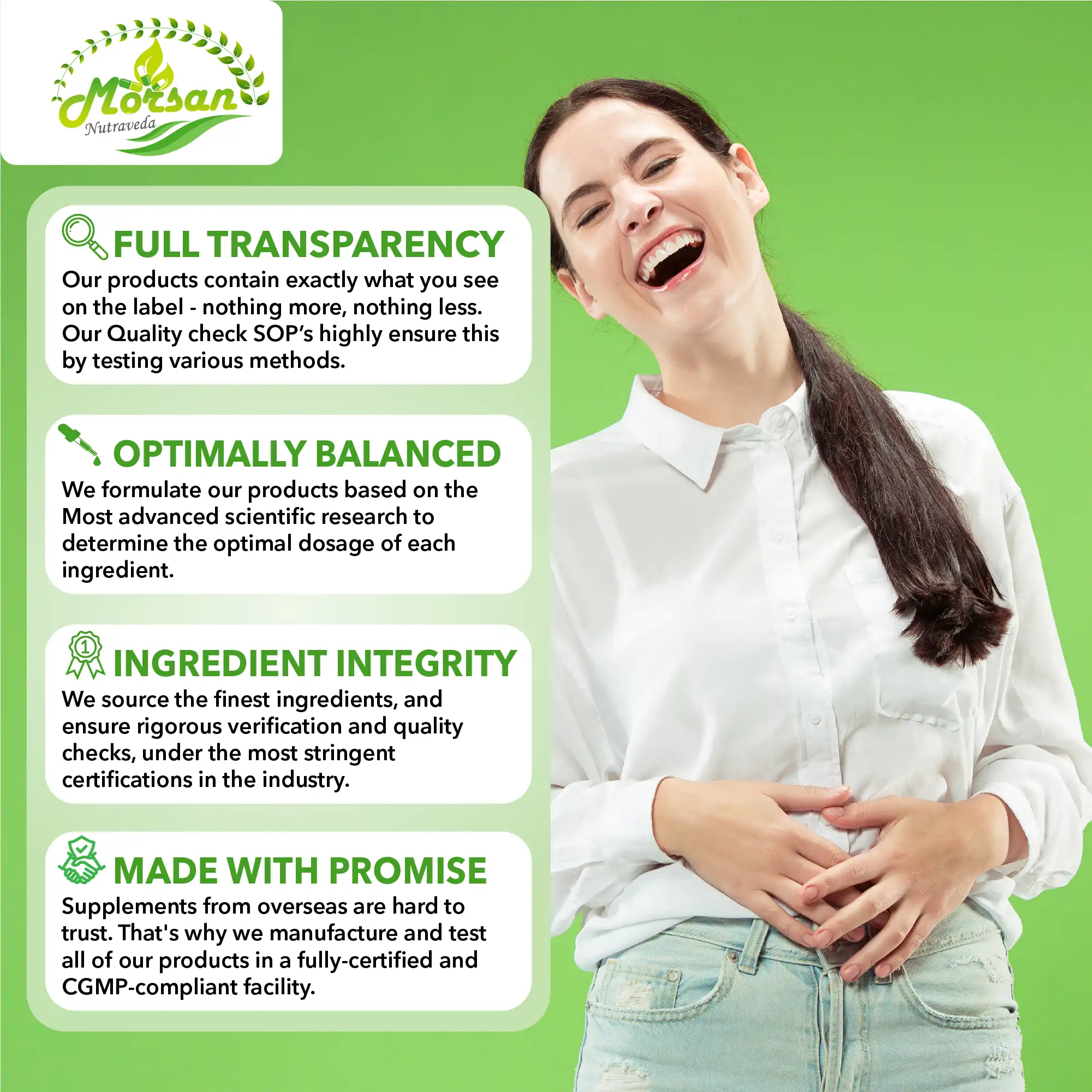 Morsan Nutraveda Trikatu (Piper nigrum, Piper longum & Zingiber officinale) Capsules - Image 6