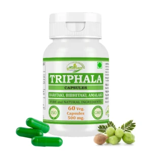 Morsan Nutraveda Triphala (Emblica officinalis, Terminalia chebula & Terminalia bellirica) Capsules