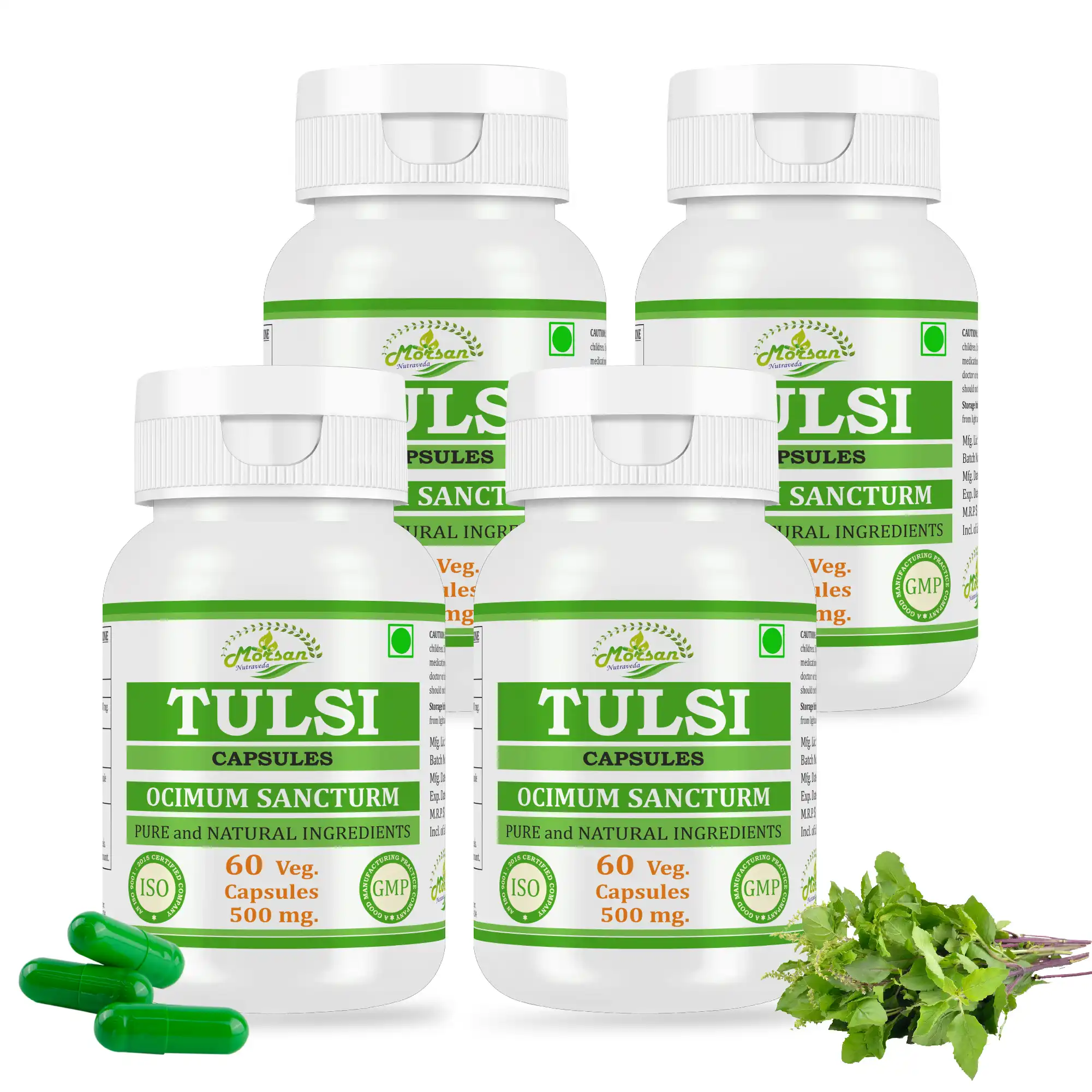 Morsan Nutraveda Tulsi (Ocimum sanctum) Capsules - Image 3